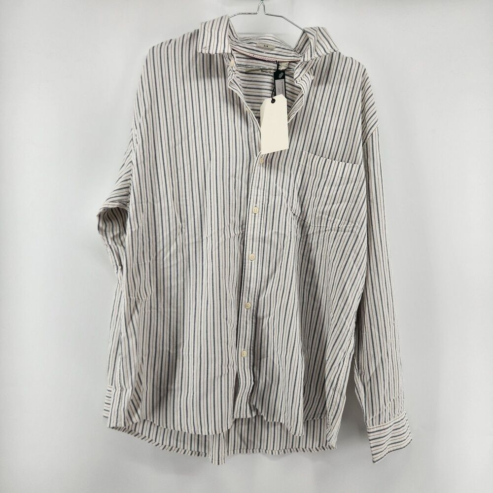 Hawker Rye Men's Blue White XL-Short Essential Stretch Oxford Shirt NWT